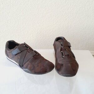Coach Kyra Monogram Strap Sneakers